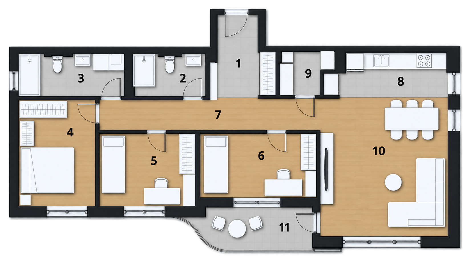 Osnova stana 21